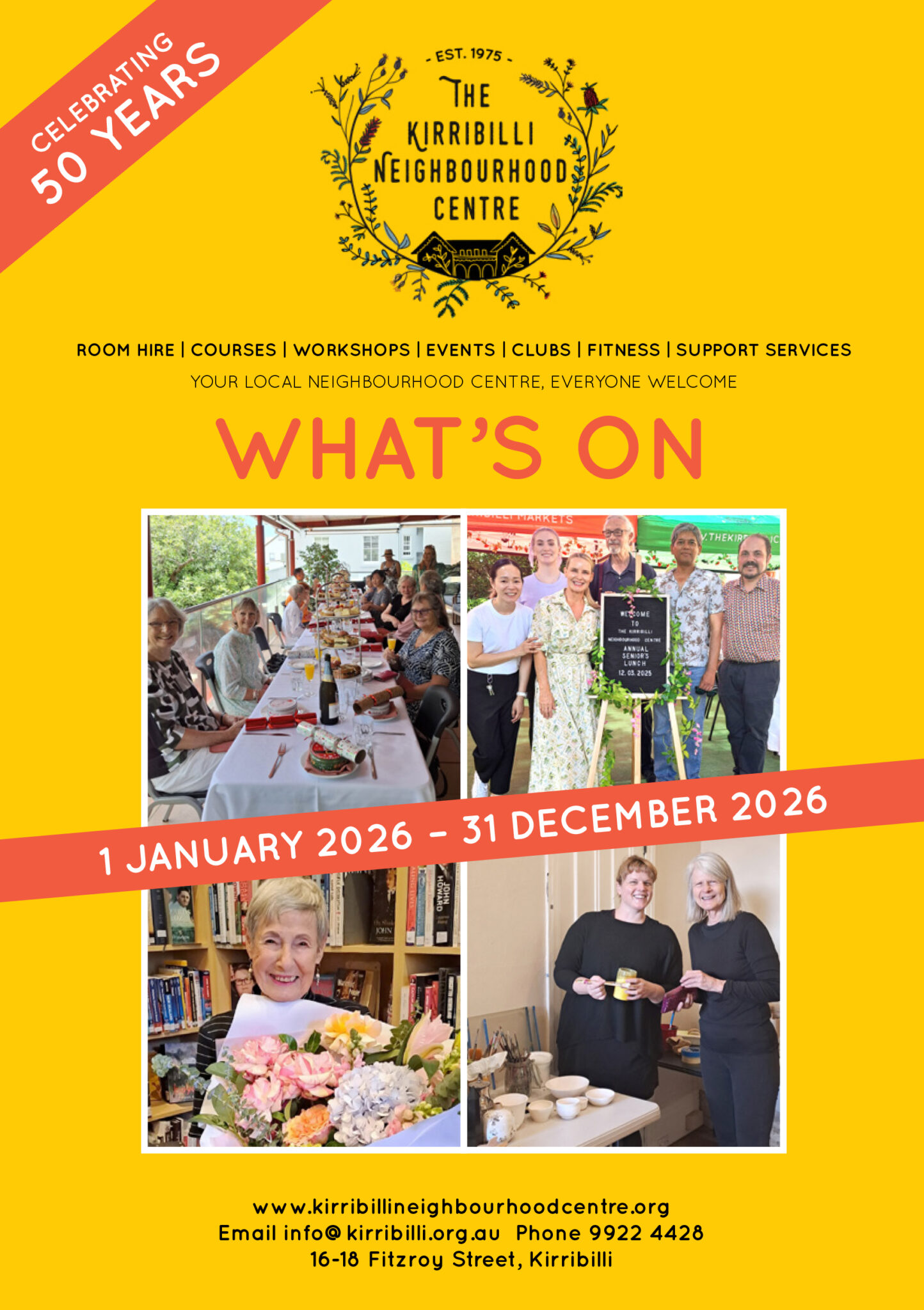 2026 Cover of What's on Brochure